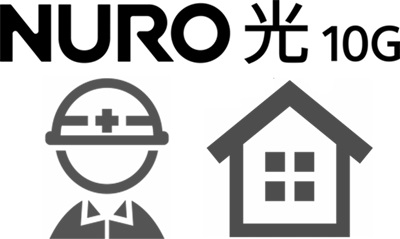 NURO 光の開通工事