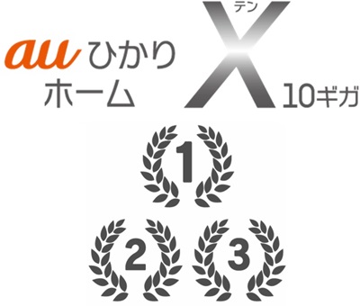 利用者数ランキング第3位の光回線 - auひかり