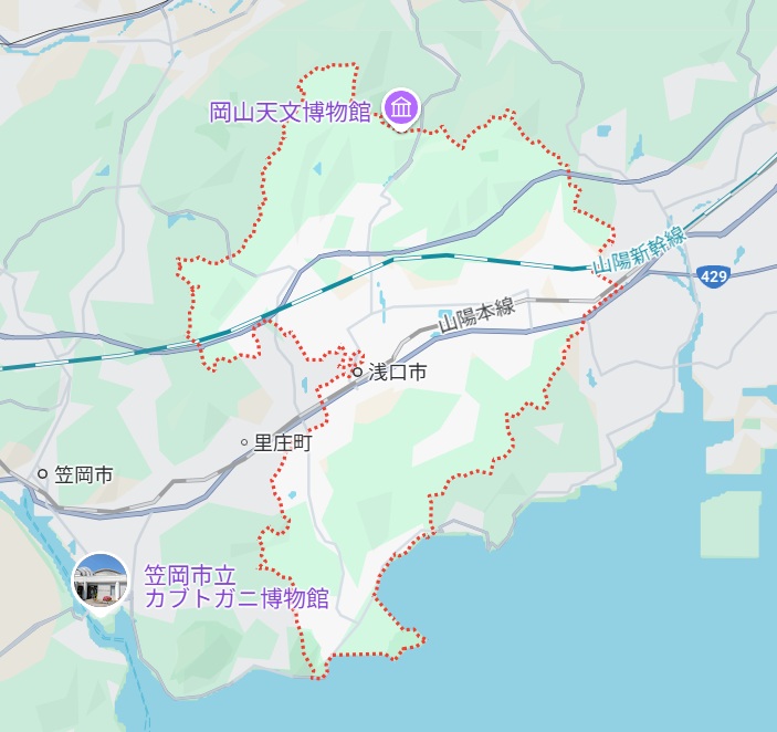 浅口市（ゆめネット 提供エリア）