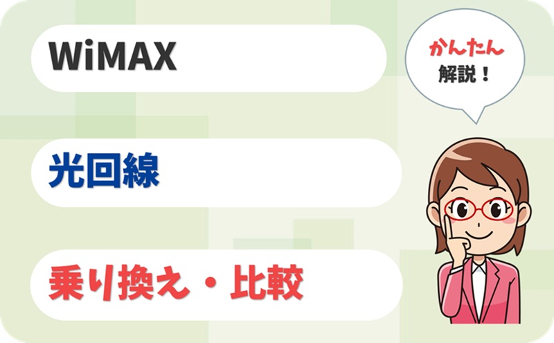 WiMAXから光回線へ乗り換えたい！コース変更の手続きとは？【アイキャッチ】