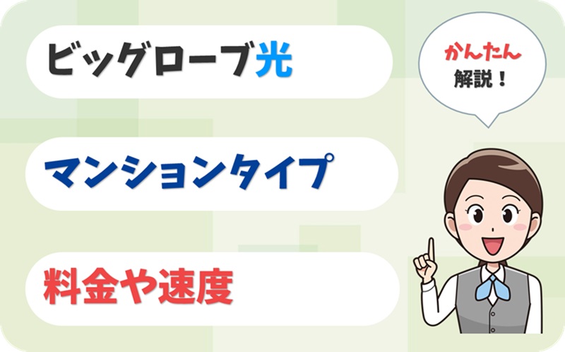 マンションタイプの料金や速度について【ビッグローブ光】【アイキャッチ】